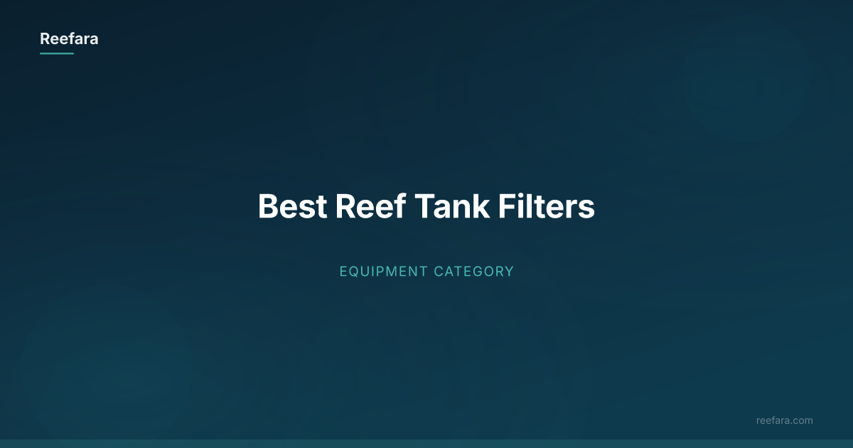 Best Reef Tank Filters | Reefara
